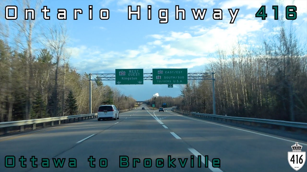 Ontario Highway 416 SB - Ottawa to Brockville (November 2023)