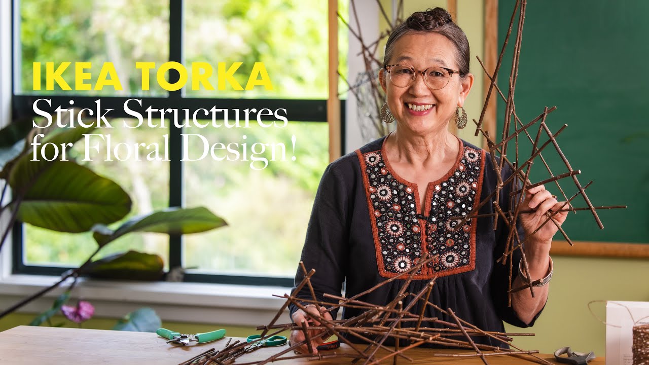 Ikea TORKA Stick Structures for Floral Design!