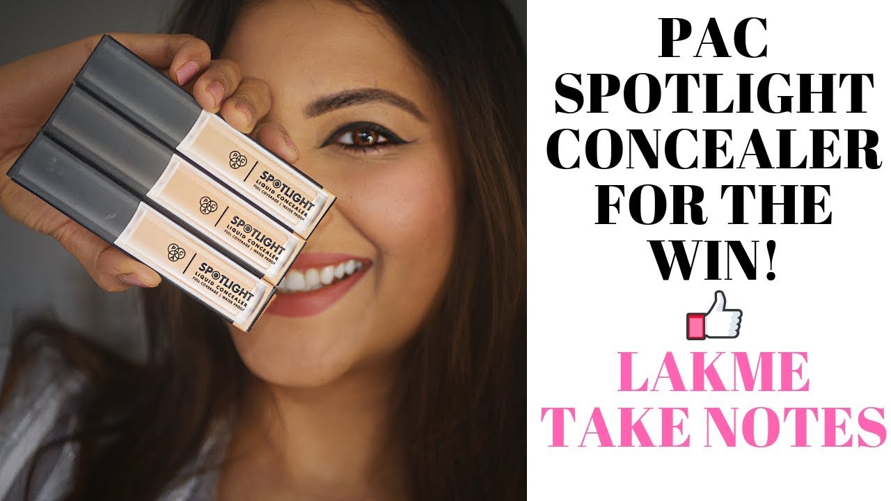 DEFINITELY INDIAS BEST CONCEALER | PAC SPOTLIGHT FOR NC 40/42 REVIEW SWATCH & WEAR TEST