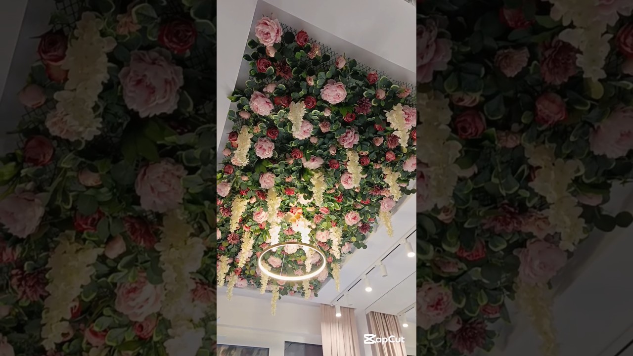 Fleurs au plafond - Tutoriel