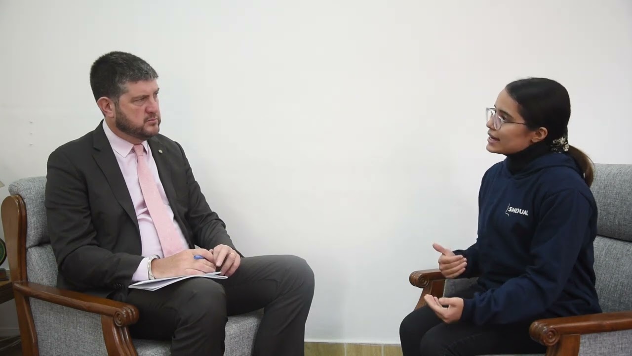 Michael Croft, UNESCO Representative at Nepal, and Melisha Ghimire, MD- Shequal Foundation