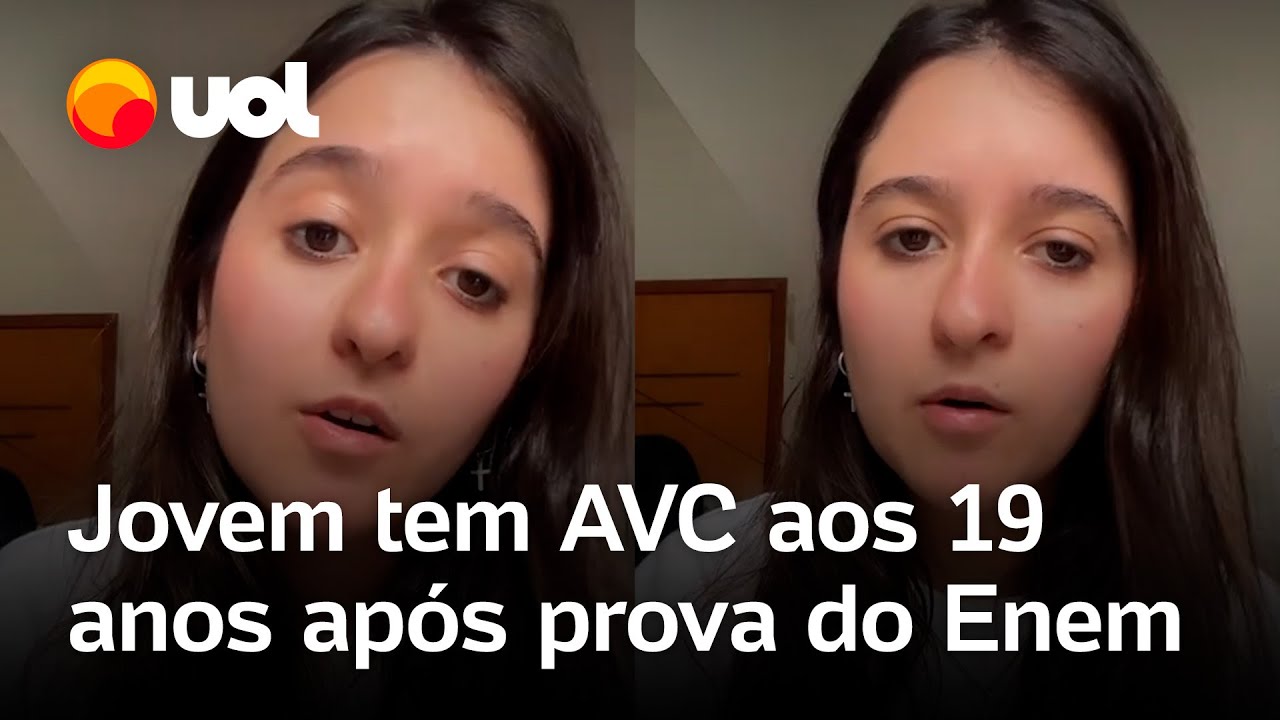 Jovem tem AVC aos 19 anos após prova do Enem: 'Tentei levantar do sofá e caí no chão'; veja vídeo