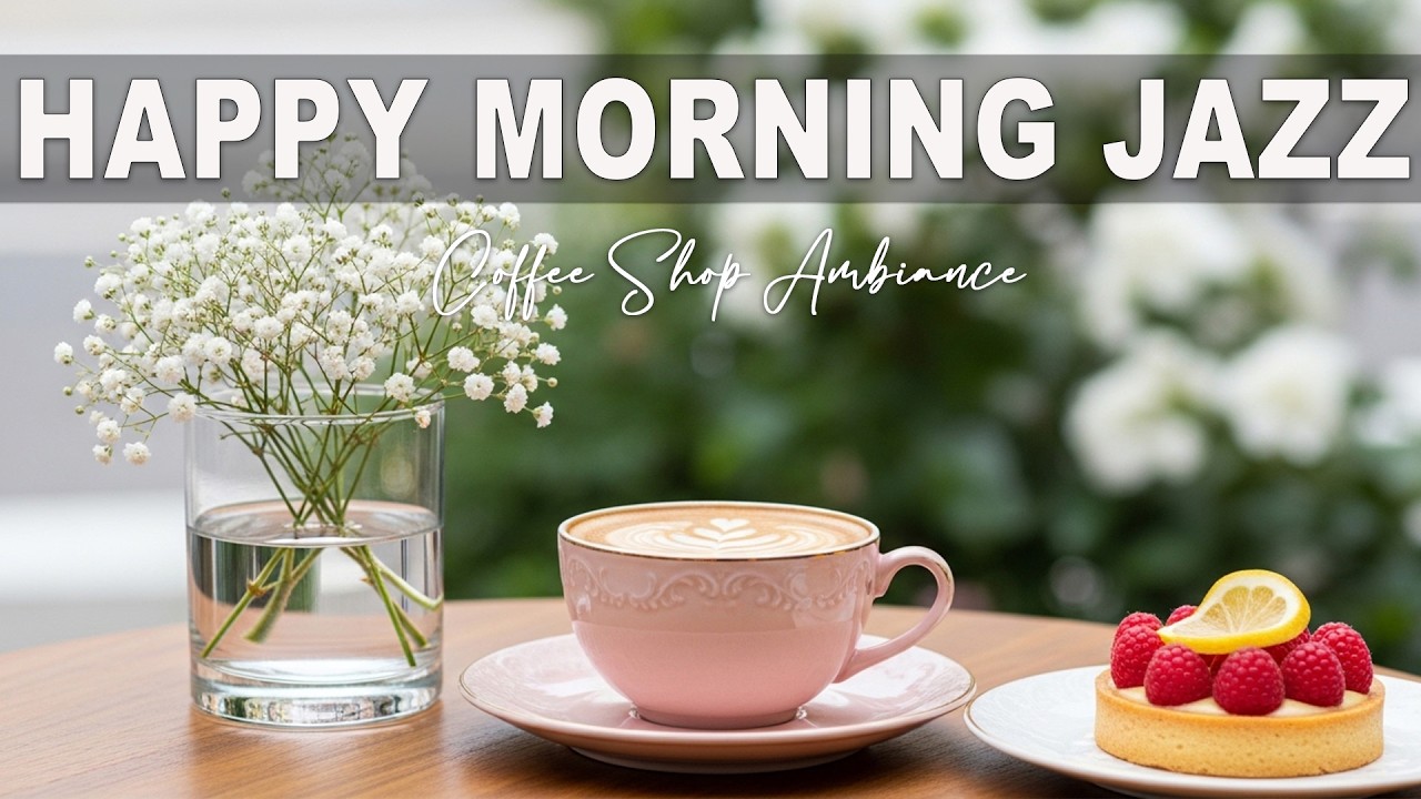 Happy Morning Jazz☕ Coffee Shop Ambiance - Bossa Nova Instrumental & Jazz  Music for Good Moods.