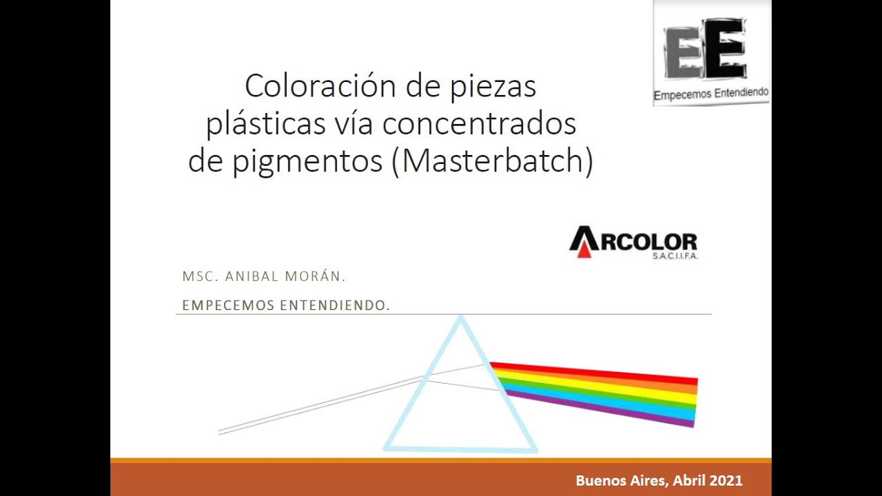 COLORACIÓN DE PIEZAS PLÁSTICAS VÍA CONCENTRADOS DE PIGMENTOS (MASTERBATCH)