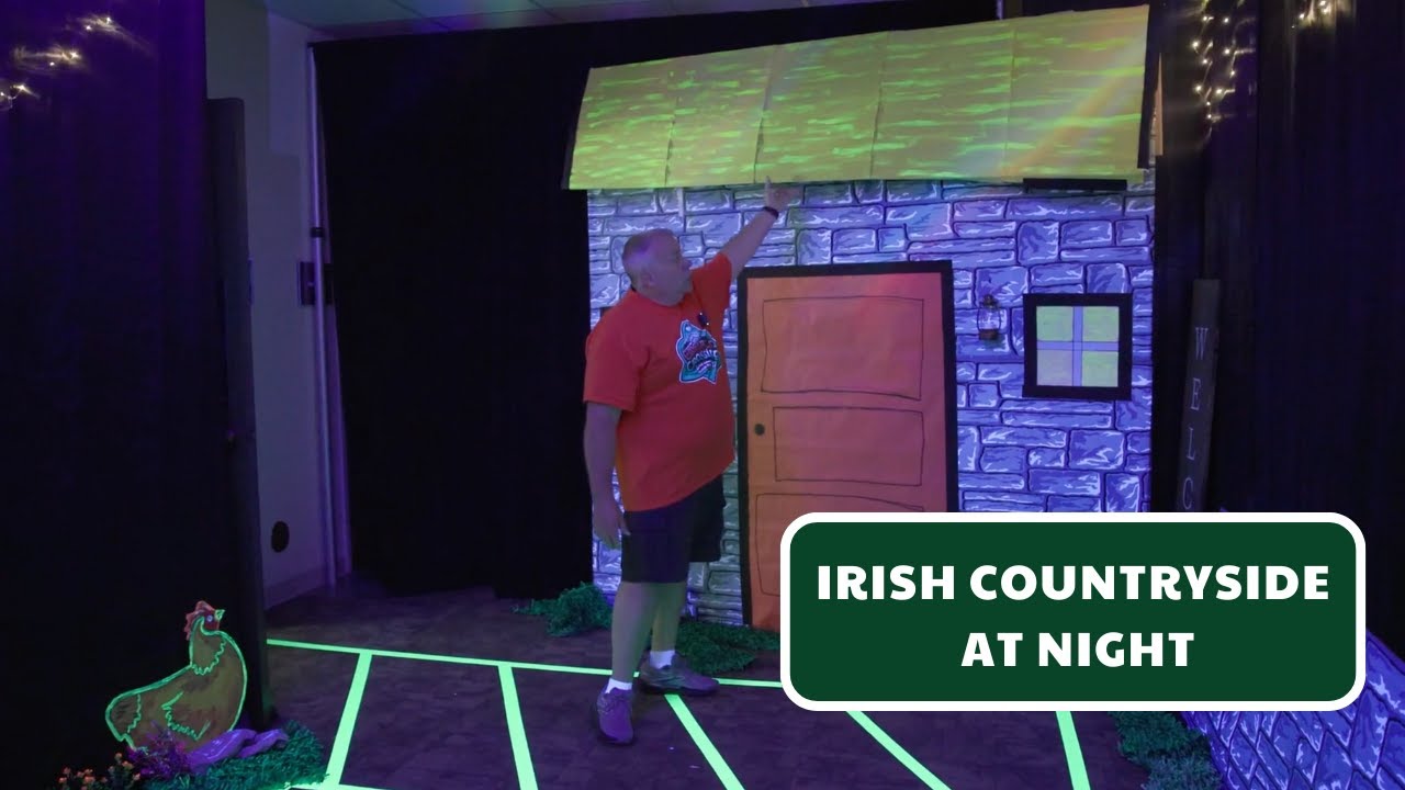 A Drive through the Irish Countryside at Night! | Emerald Crossing VBS: Decorations