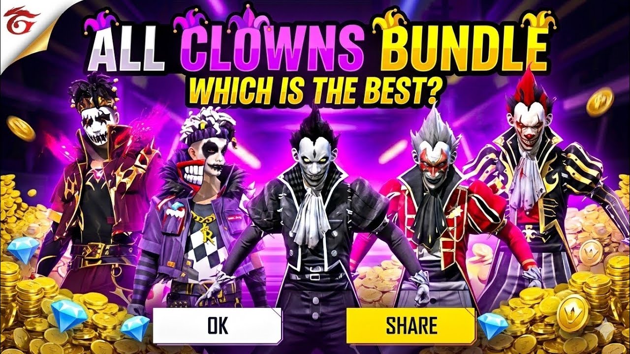CLOWN RING EVENT SPIN ✨ JOKER BUNDLE RETURN 🥸 FREE FIRE NEW EVENT 💯 FF NEW EVENT ✅