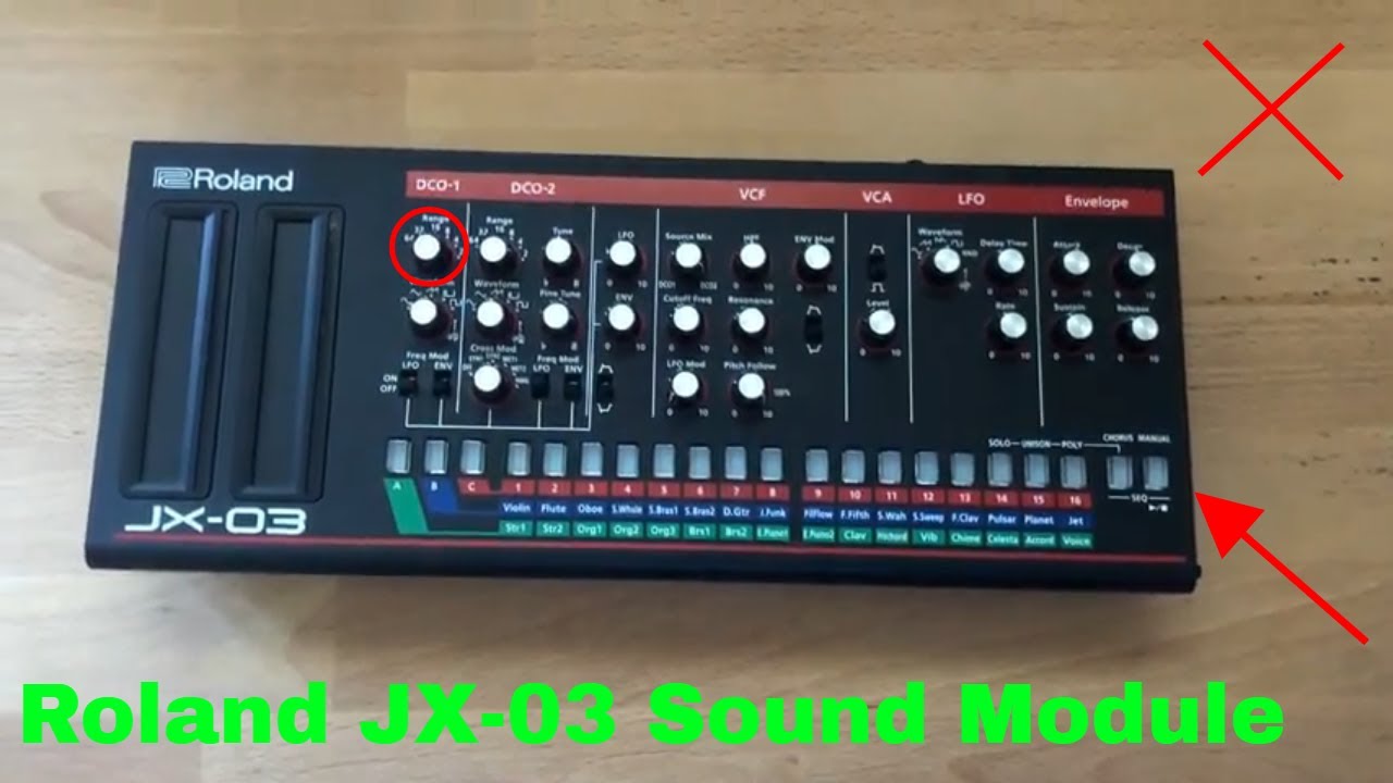 ✅  How To Use Roland JX-03 Sound Module Review