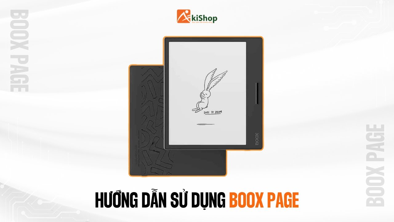 Hướng dẫn sử dụng máy đọc sách Boox Page