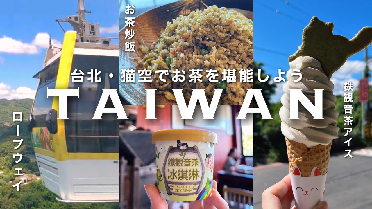 ［Taiwan］台北”猫空”でお茶と景色に癒される🍃[貓空,ﾛｰﾌﾟｳｪｲ,鉄観音茶,茶葉炒飯]