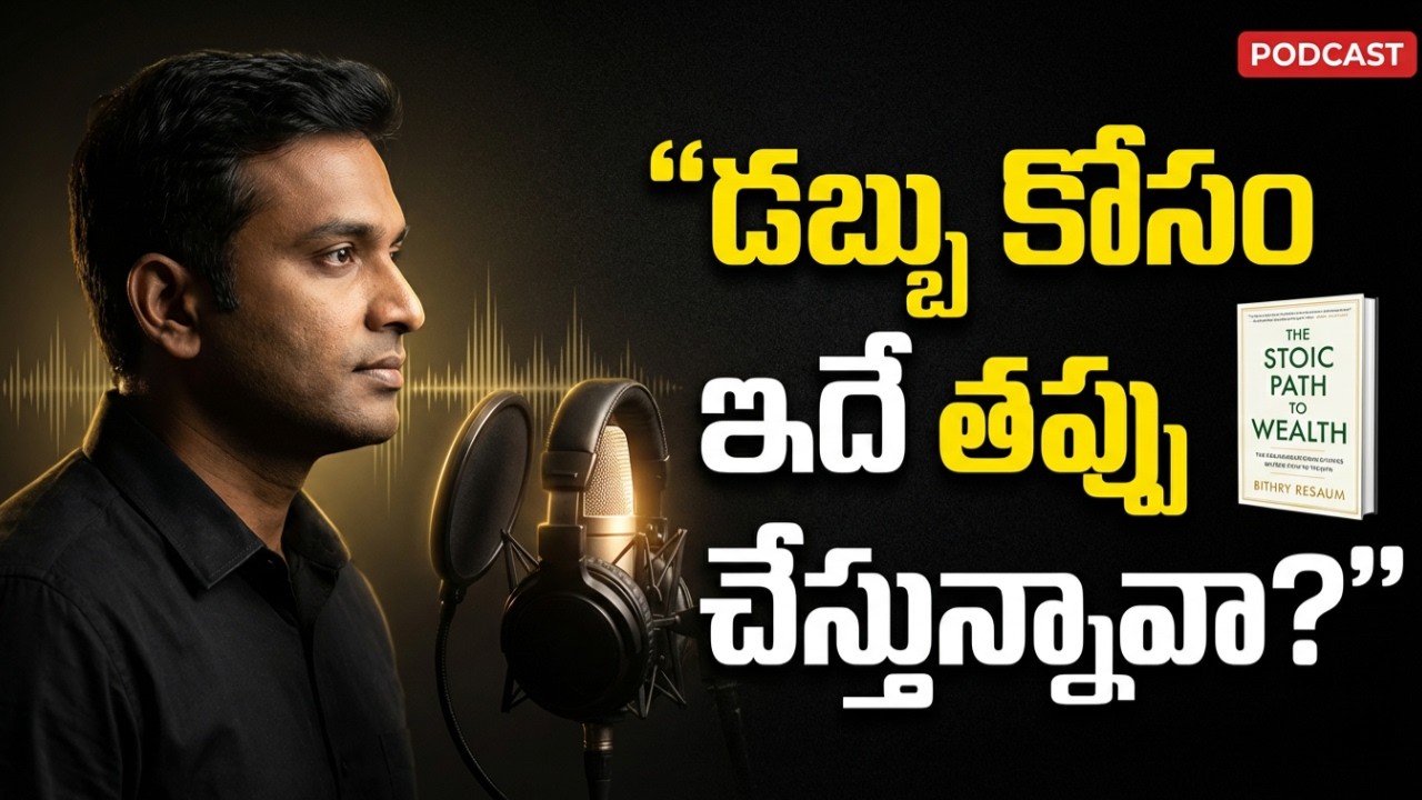 డబ్బు నీ జీవితాన్ని నడిపించకూడదు | Stoic Philosophy for Money |Podcast Telugu @UnlockThought1