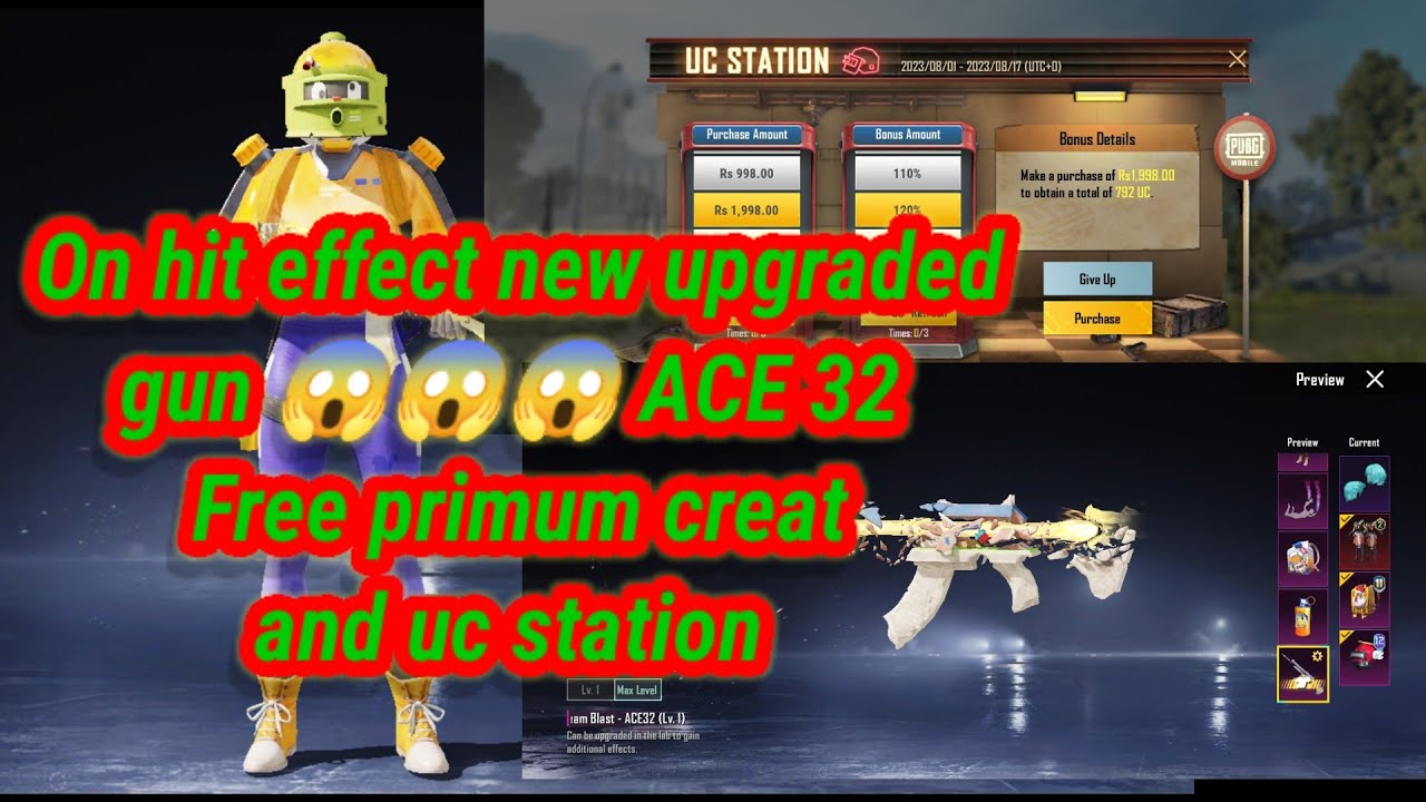 Discover the Secret of the NEW Upgraded ACE 32 Gun: Level 7 Hit Effect 😍