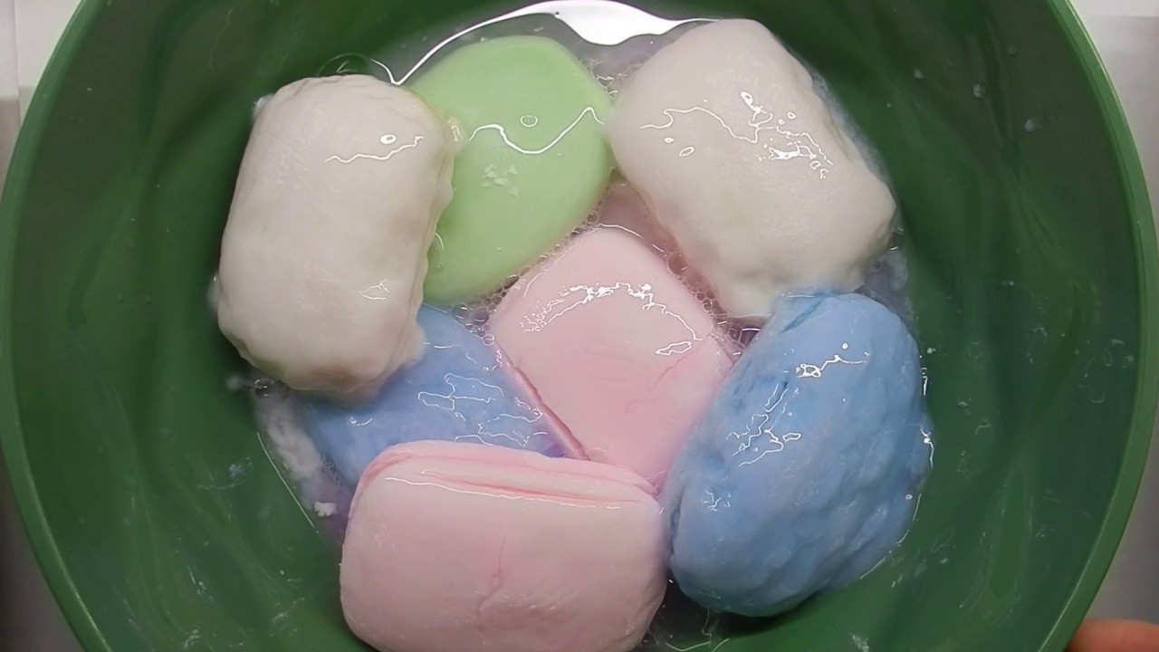 АСМР Много РАЗМОКШЕГО мыла. ASMR Soaked soap.