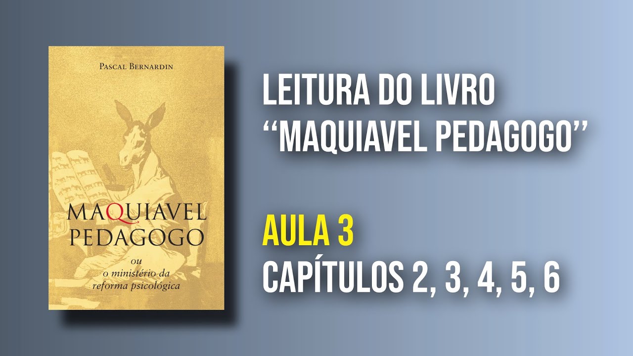 Aula 3 - Maquiavel Pedagogo Capítulos 3, 4, 5 e 6