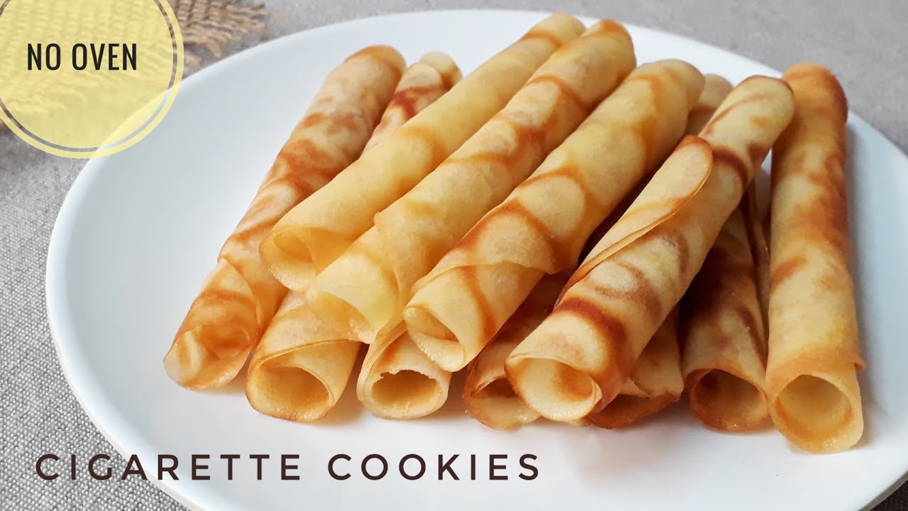 Cigarette Cookies|Cigarette russe]|Crispy Cigarette Cookies recipe without oven