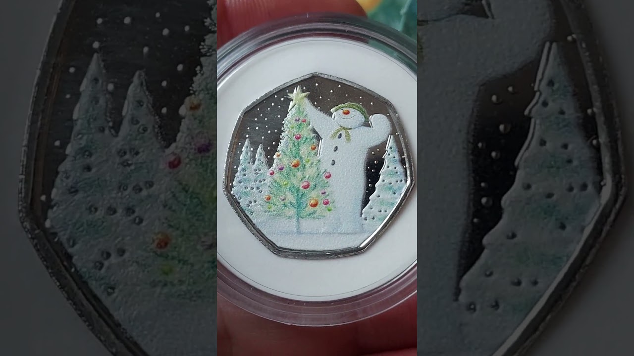 GOLD SNOWMAN 50 PENCE COIN?