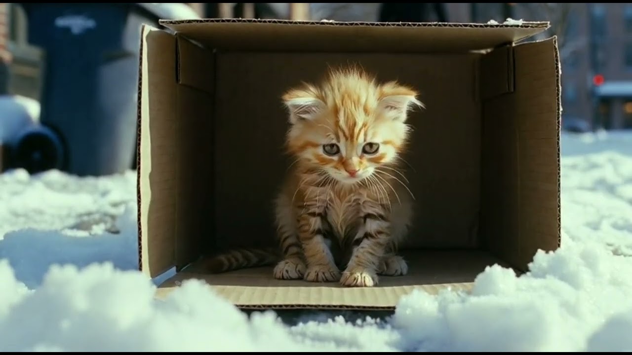Tiny Kitten Abandoned in a Box… Hugo & Lily Saved Her ❤️