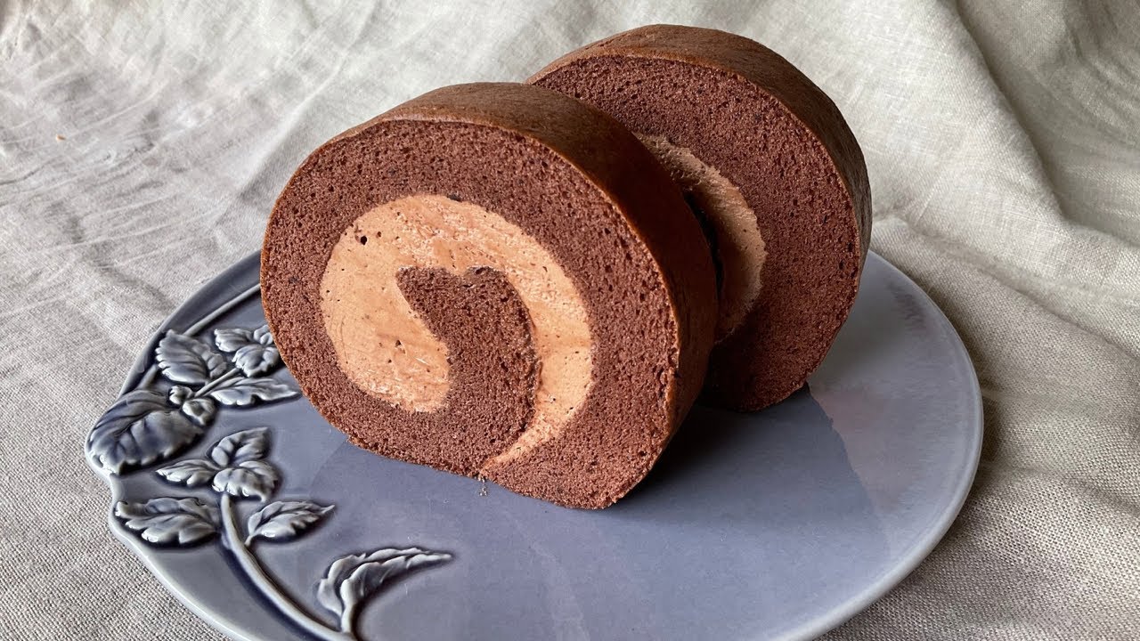 チョコロールケーキの作り方　Chocolate Roll Cake