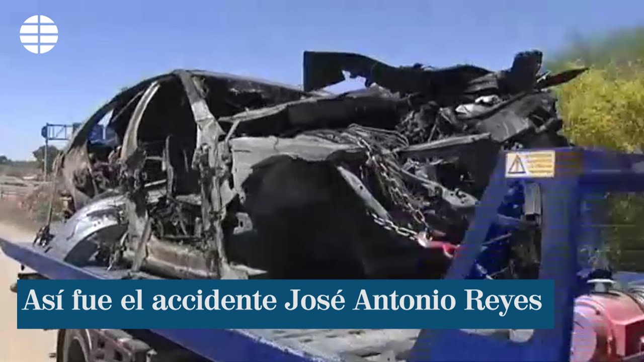Así quedó el coche en el que iba José Antonio Reyes