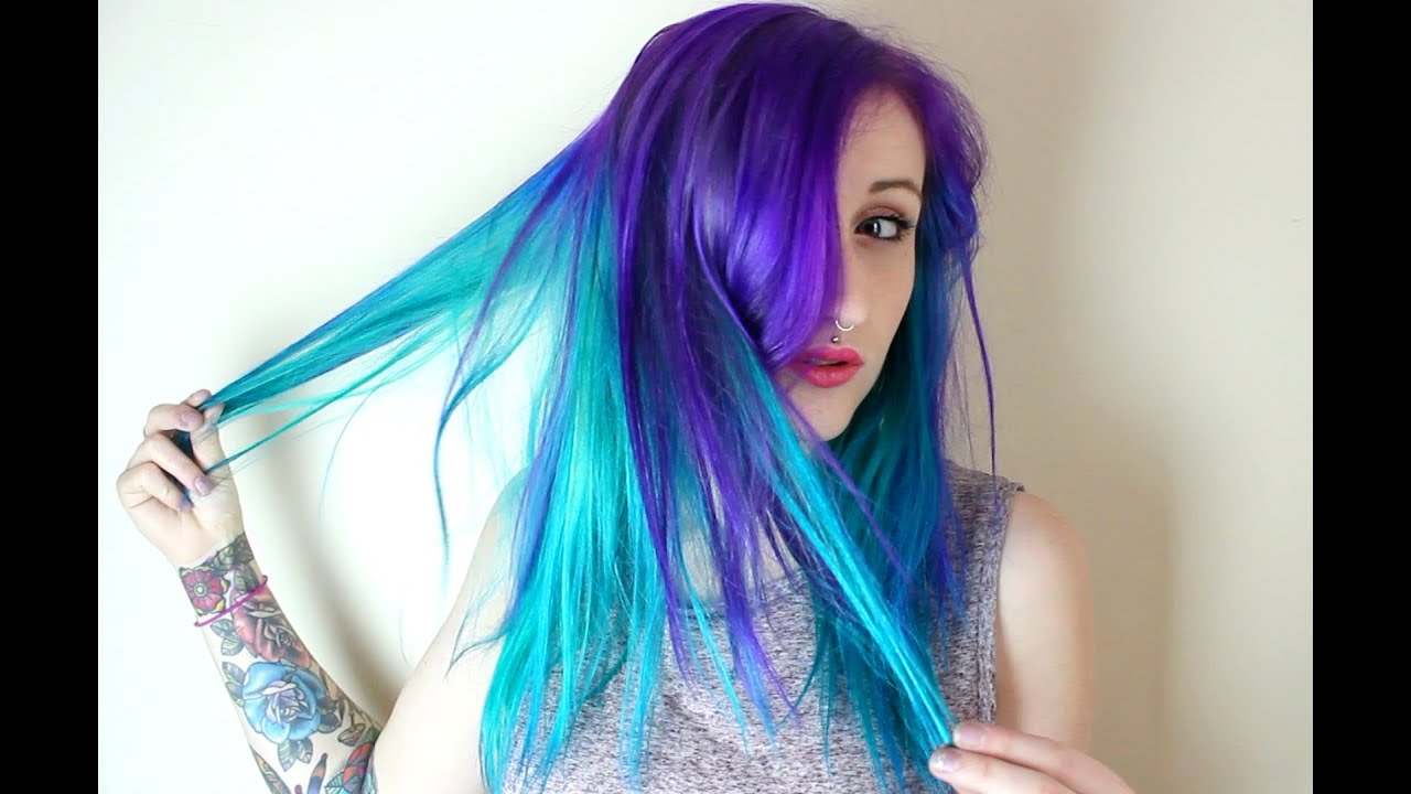 Purple Rain & Turquoise - DYE TIME!