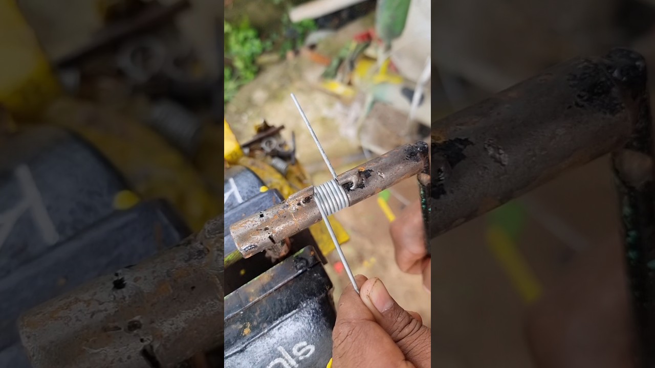 creative ideas for making springs #metalcraft #welding #diyproject #ironcraft #crafttools