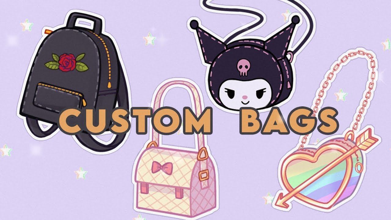 ✨ 10 New Bags & Backpacks for Gacha 🎒👜 {Free to use | Custom Props | Read Desc}