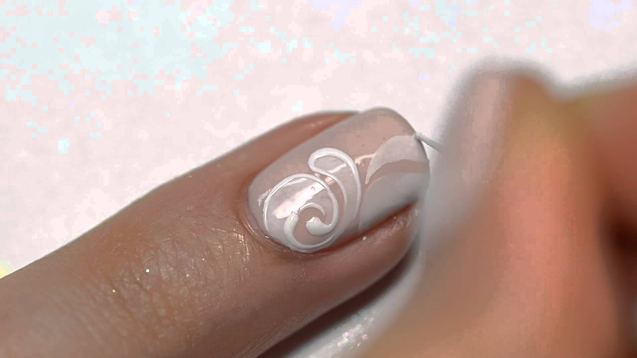 Tuto nail art Facile idée Mariage sur ongles courts en vernis ou en gel