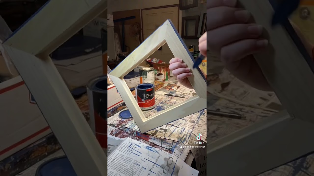 #paint a #frame with us! #localartist #artist #woodenframe #handmade #painting #shoplocal #frames