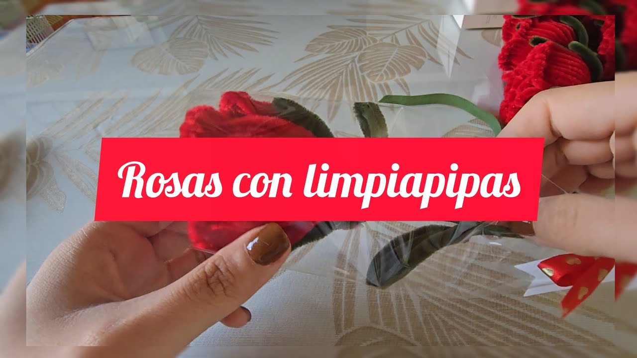 Rosas con limpiapipas 🌹| #manualidades #limpiapipas #rose 