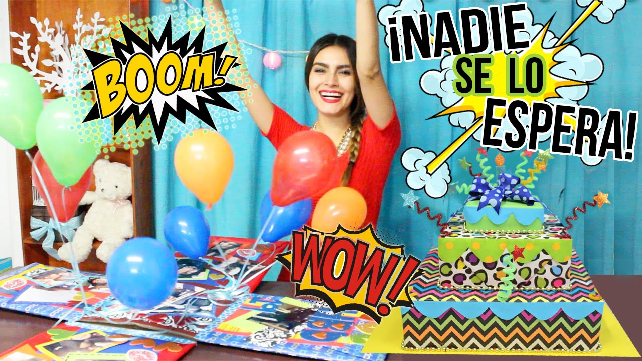 ¡¡¡EXPLOSIVA SORPRESA!!! Caja Scrapbook  y Pastel para Envolver tus Regalos. SUSIDEAS💡