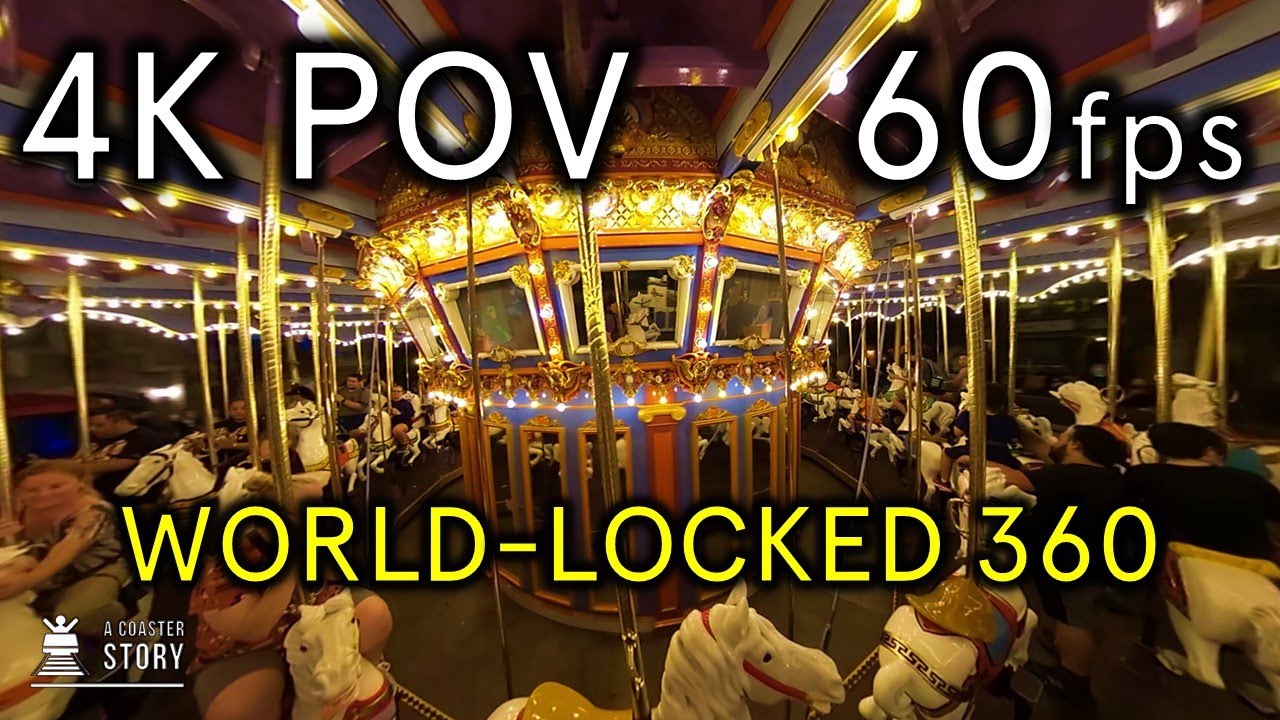 King Arthur Carrousel (World Locked 360) - Disneyland 4K POV