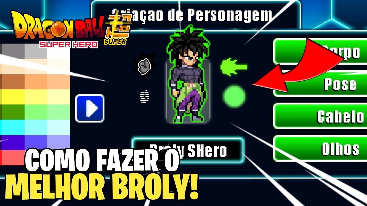 FINALMENTE! COMO FAZER O MELHOR NOVO BROLY DBS SUPER HERO no WARRIORS OF THE UNIVERSE!