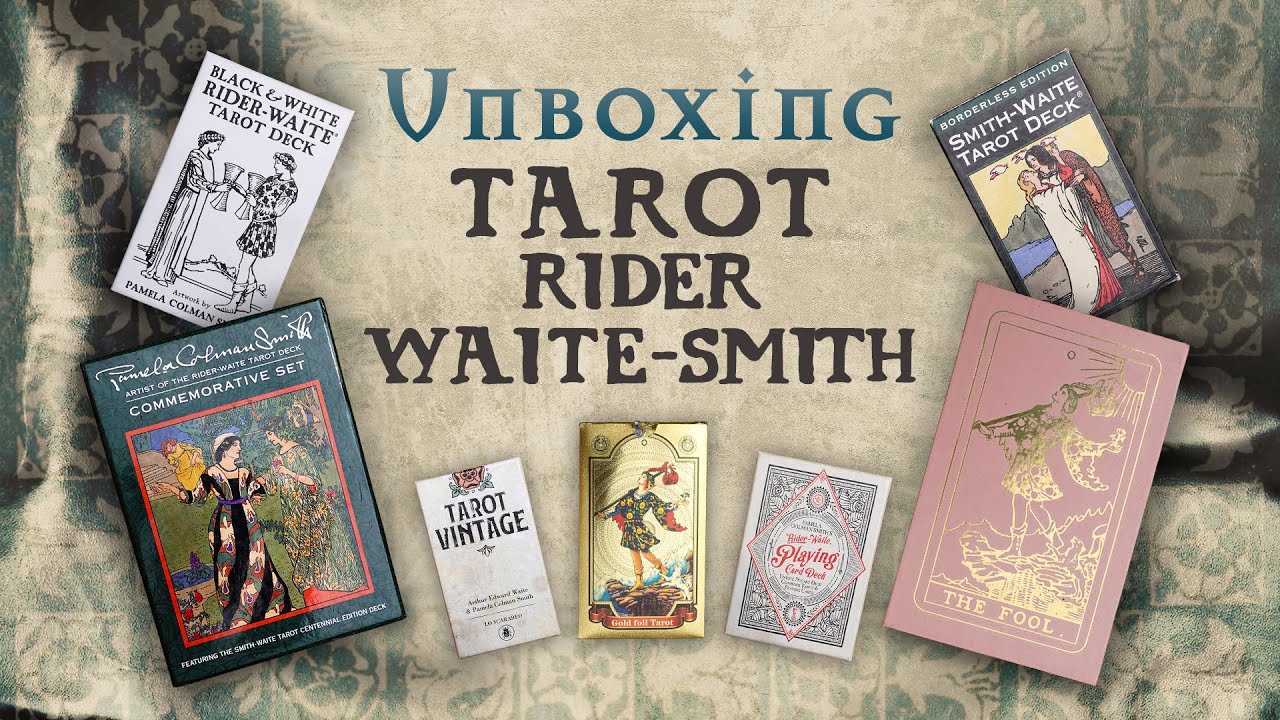 UNBOXING TAROT RIDER-WAITE-SMITH,  DIFERENTES VERSIONES del CLÁSICO | El Mundo del Loco Ygnis Regnum