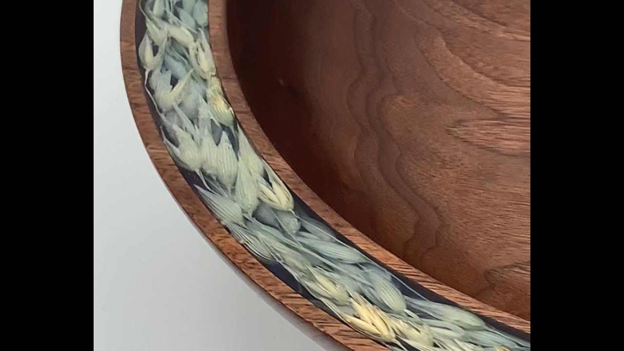 Woodturning Weeds Walnut and Epoxy