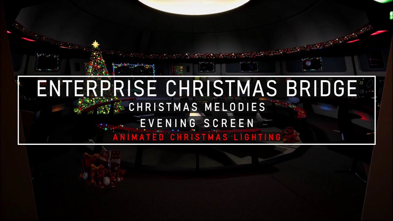 Christmas Enterprise Bridge 🎄 Relaxing Christmas Music 🎄 Christmas Ambience 🎄 Star Trek Sleep Sounds