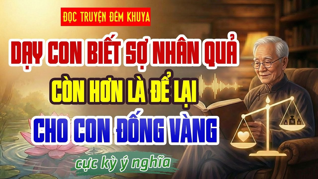 Ngẫm Chuyện Đời| Dạy con biết sợ Nhân Quả, còn hơn để lại cho con cả núi vàng | Đọc truyện đêm khuya