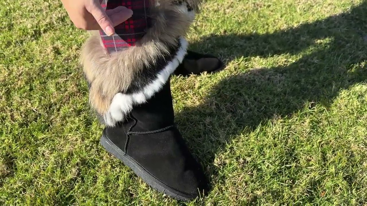 My Favorite Winter Boots! APHNUS Leather and Fur Mid Calf Boots