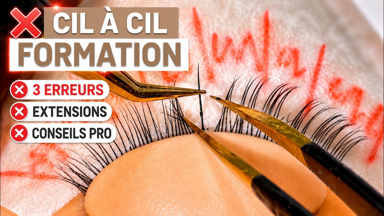 POSE CIL À CIL : COMMENT FAIRE UNE BELLE POSE D'EXTENSION DE CIL