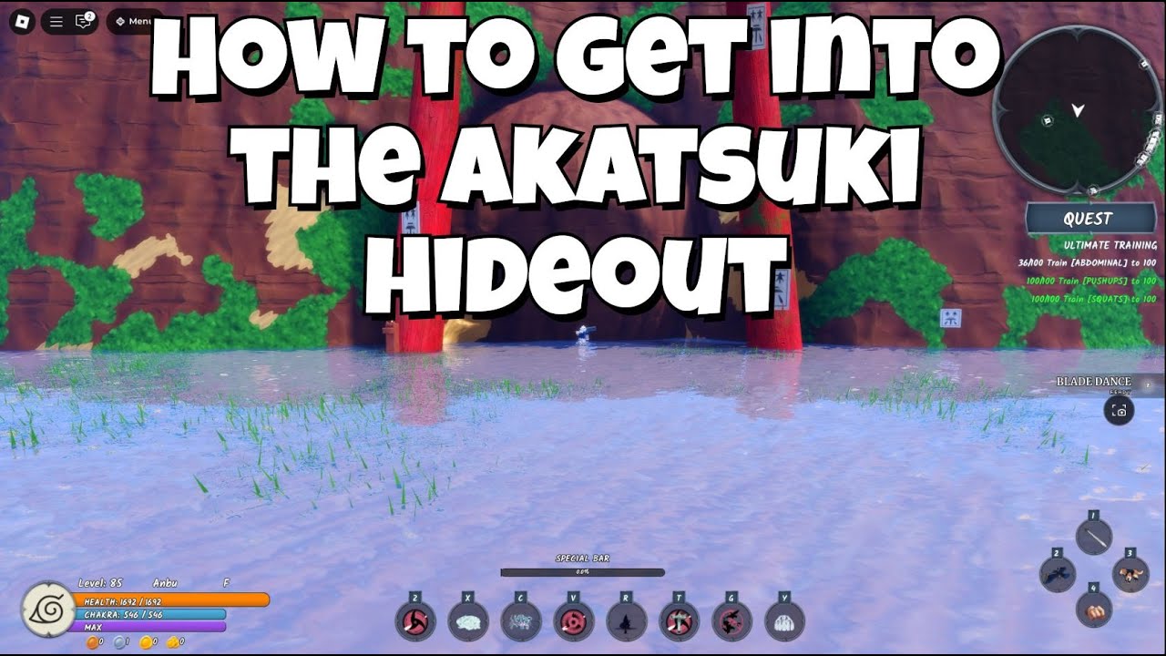 How to get to the Akatsuki Hideout in Ninja Time