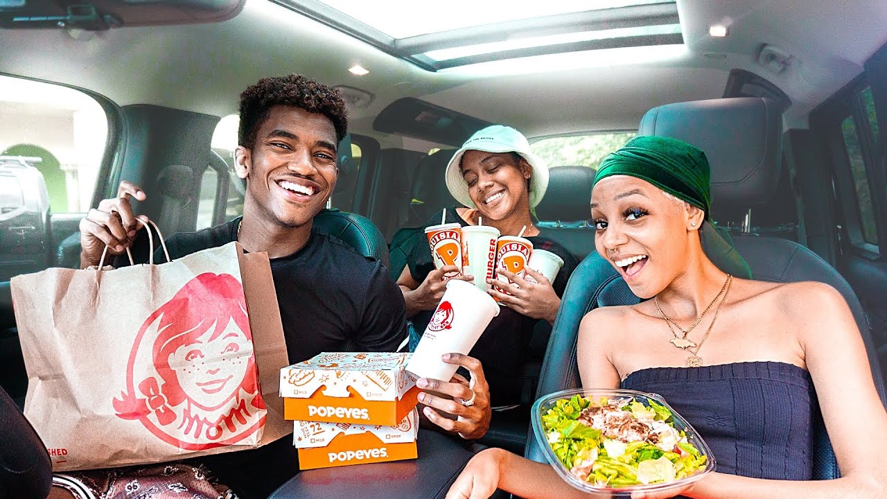 Letting The Person In Front Of Us Decide What We Eat!  Ft. Lee and Shelby