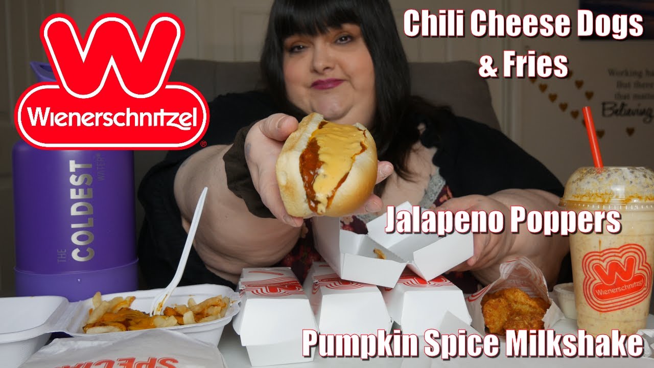 Wienerschnitzel Chili Cheese Dogs Mukbang