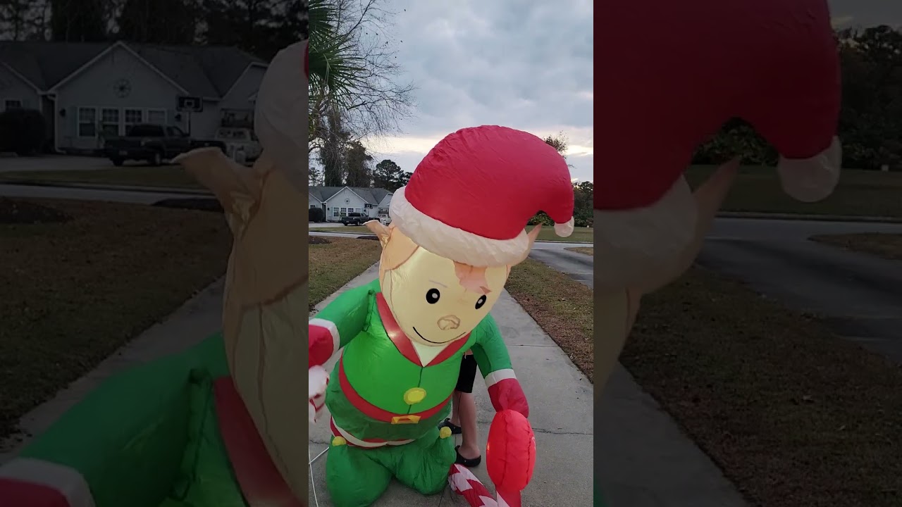 Testing Christmas blow ups part 2