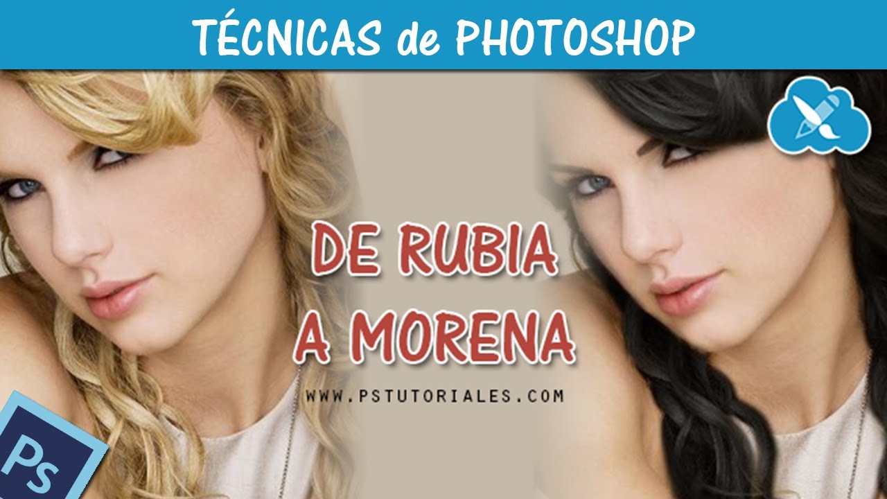 Como pasar de rubia a morena con Photoshop ⚠️ ACTUALIZADO en la descripción!! ⚠️