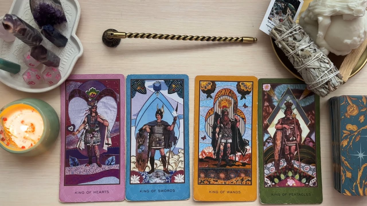 4 короля🧞(есть/нет общения)мысли, чувства, действия +его решение на счет вас💗🫅🏼