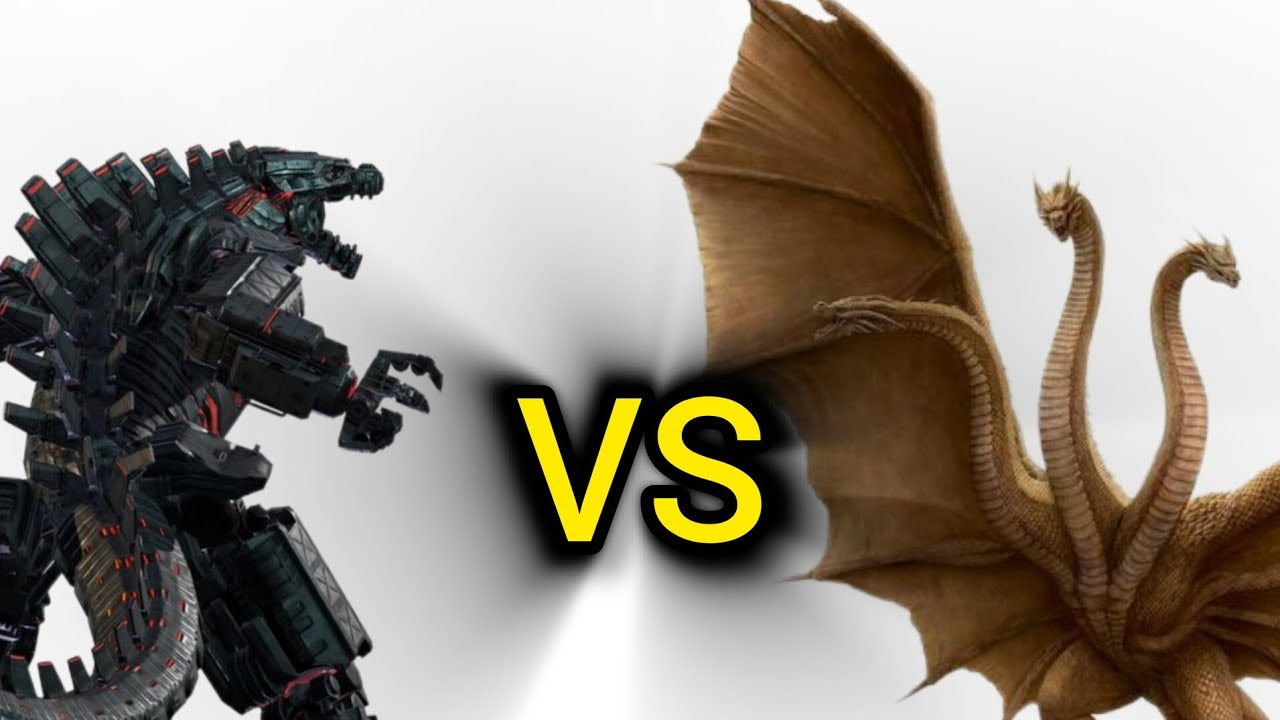 Ghidorah vs mecha Godzilla 