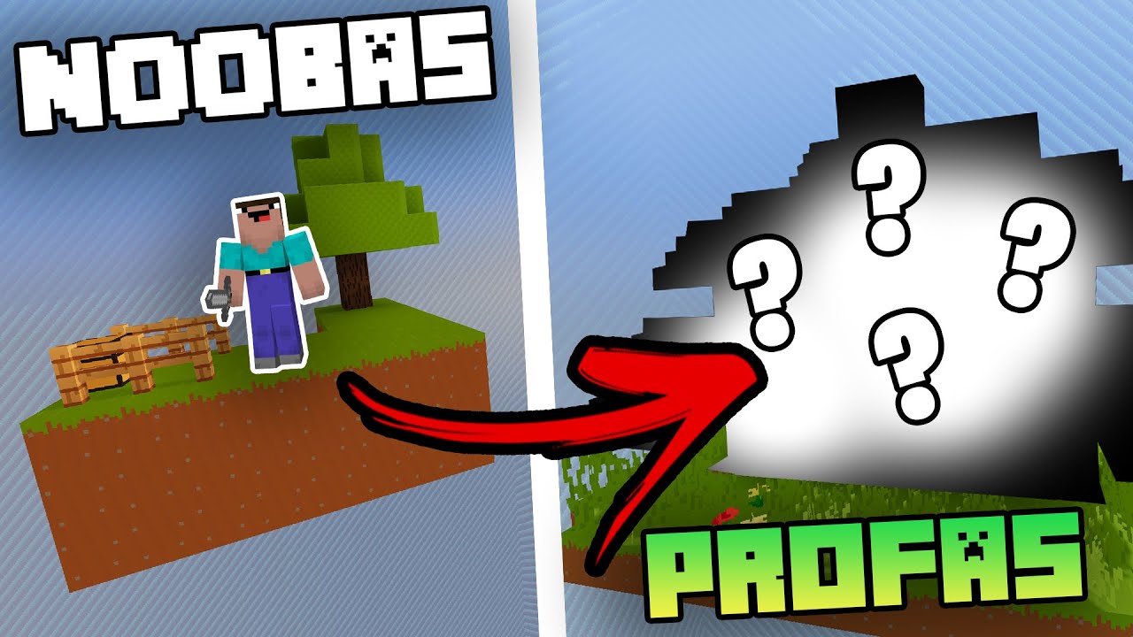 Pastačiau NOOBUI Namą Skyblock'ę!? Su SNIEGIUS?!