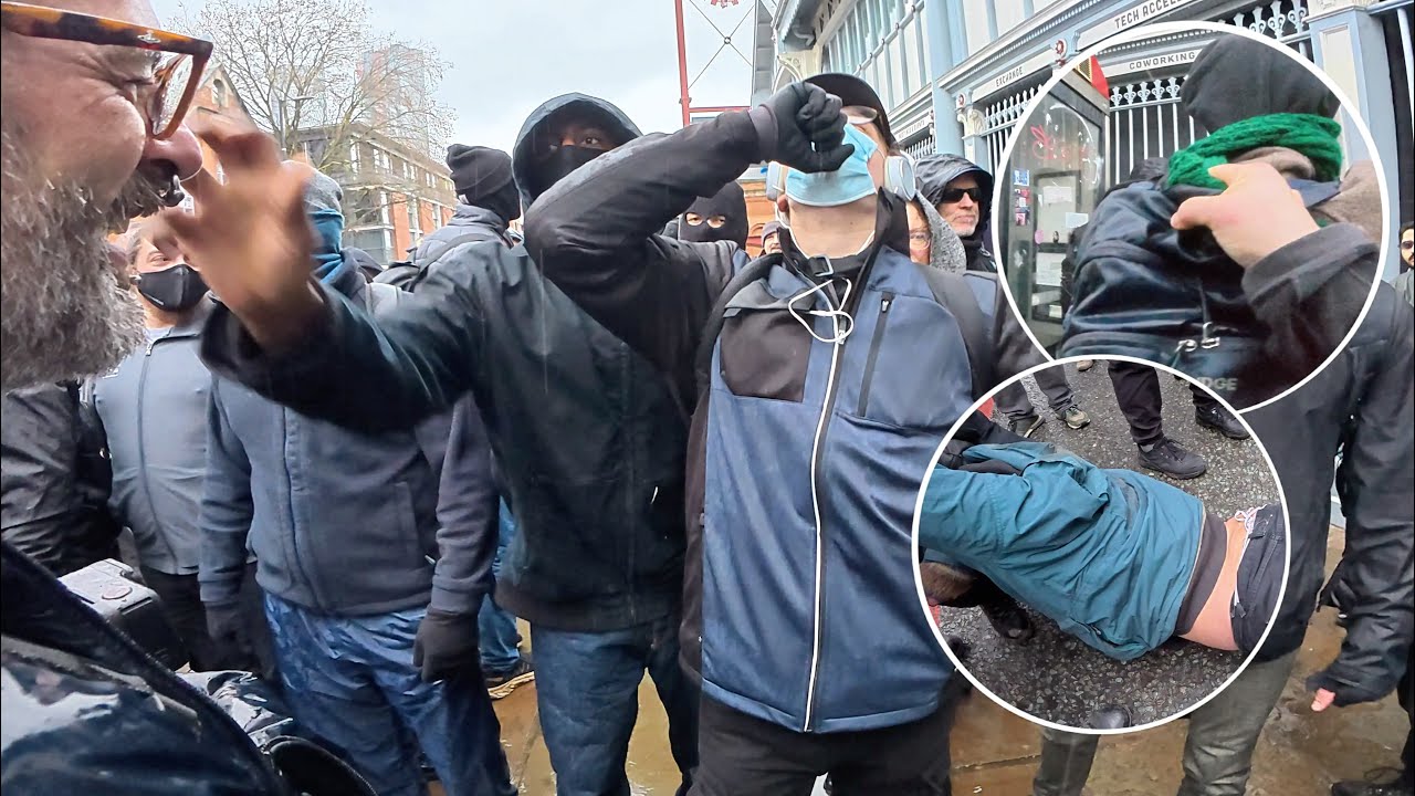 ANTIFA CAUSE MAYHEM IN MANCHESTER | BRITAIN FIRST MARCH