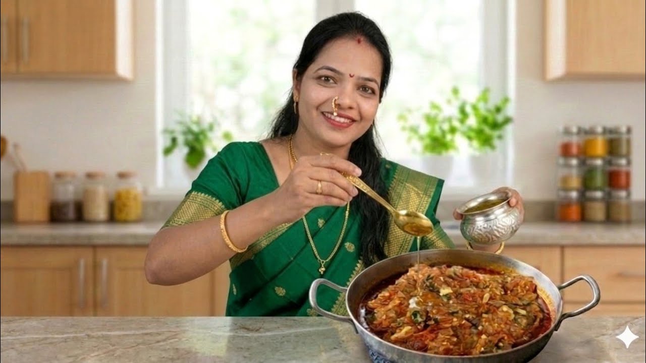 चमचमीत आणि चवीला भन्नाट लागणारे वांग्याचे भरीत 