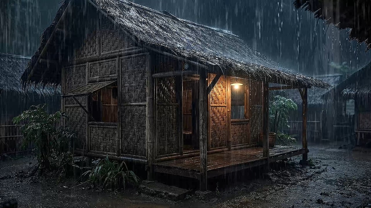 Natural Village Rain for Insomnia 🌧 Calm Your Mind for Better Sleep 😴