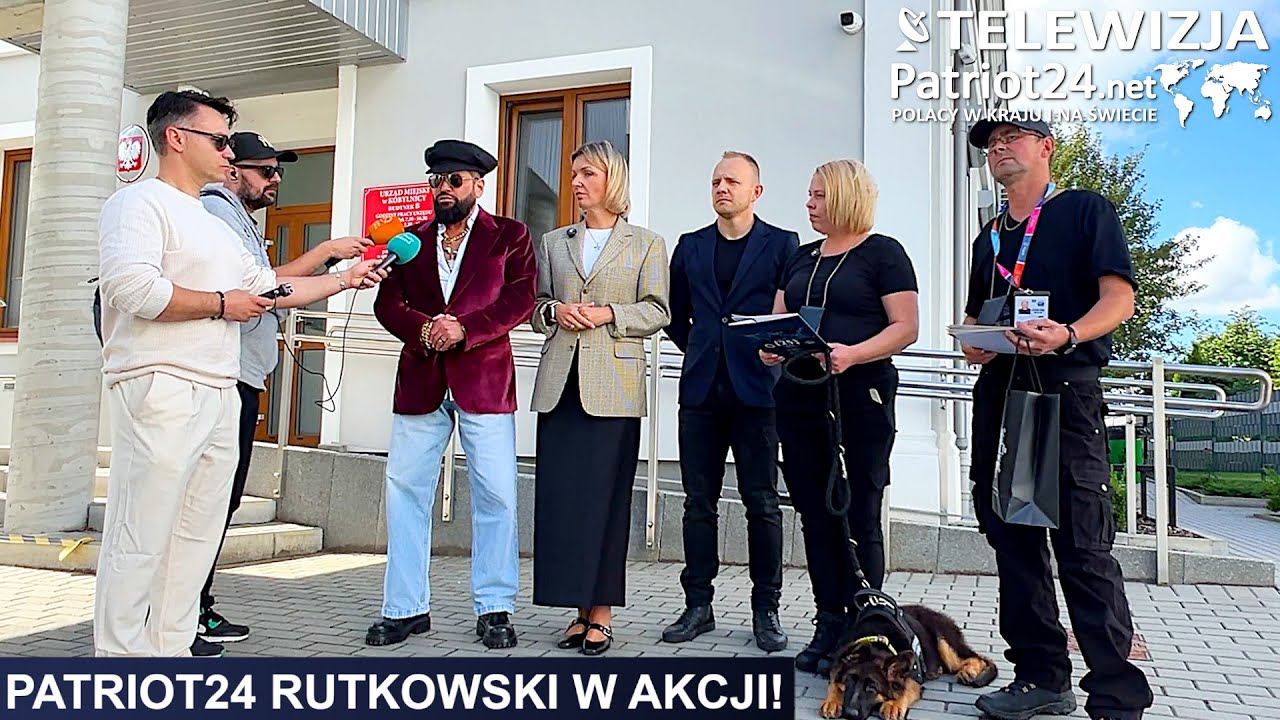 Biuro Rutkowski i Telewizja Patriot24.net dziękują władzom Kobylnicy. Nowa kadra i pies Reja