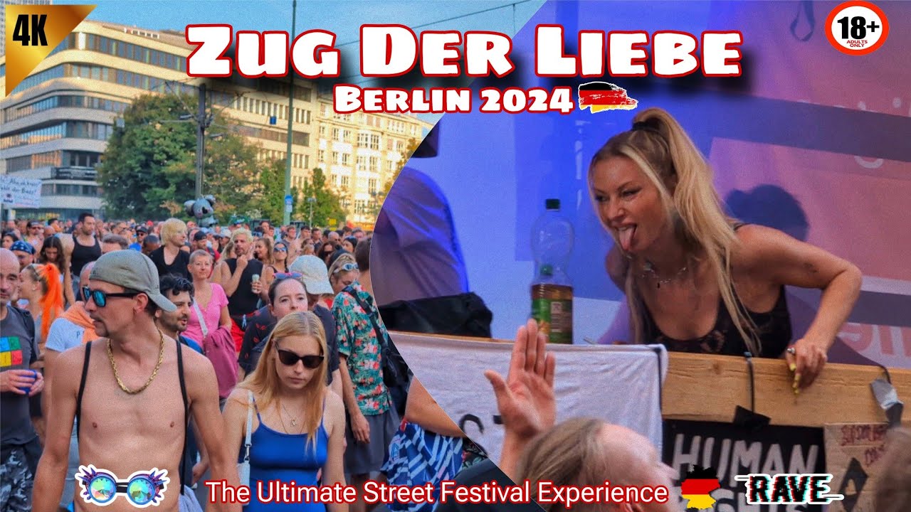 Train of Love (Zug der Liebe)  | Music Rave & Street Parade in Berlin Germany | 4K HD 🇩🇪